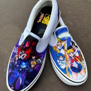 VANS Slip-On Shoes with Sailor Moon Design - Multicolor